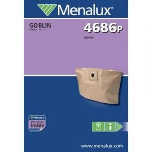 Menalux 4686 P LOT DE 3 SACS EN PAPIER POUR ASPIRATEURS AQUAVAC