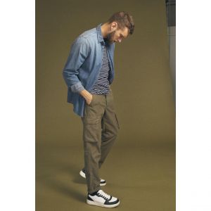 Le Temps des Cerises Pantalon cargo Sami vert