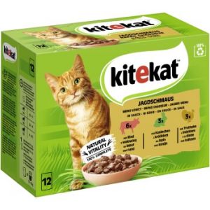 Kitekat Mégapack 48 x 85 g - repas du chasseur en sauce