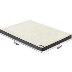 Hobby Tech Coussin chien Dehoussable Orthopédique à mémoire de forme 91x69x7.5cm