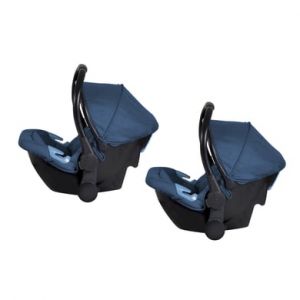 BabyGO Lot de deux sièges auto Twiner bleu