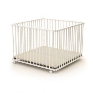 Parc bois pliant HEGOA 3 Blanc - BEBE9 ESSENTIEL - Blanc