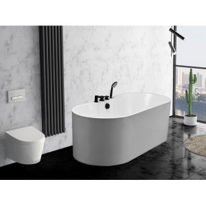 Shower design Baignoire îlot STEPONA - 195 L - 150*75*58 cm - Blanche