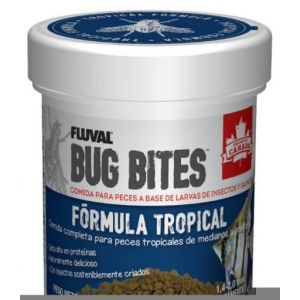 Fluval Bug Bites Aliments pour poissons tropicaux, Granul&eacute;s pour poissons de taille moyenne &agrave; grande, 45 ml, A6578