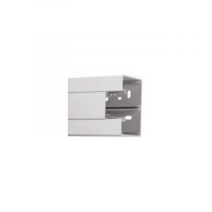 Goulotte électrique en plastique blanc GGK à enclipsage direct 100mm x 65mm x 1m