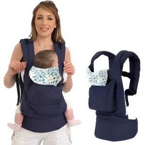 Porte Bébé Ergonomique - Marque - Modèle - Bleu - Bébé - Toile De Coton
