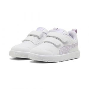 Puma Bébé Fille COURTFLEX V3 Dotty V INF Basket, White-Lilac Frost, 20 EU