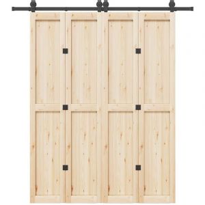 VidaXL Kit de quincaillerie de porte coulissante 200 cm Acier Noir