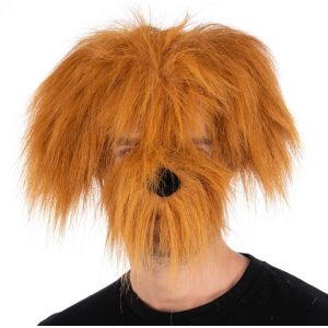 Ruedelafete Masque poilu Chien, Brun