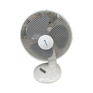 Franelec Ventilateur de table blanc Ø 300mm oscillant 45W H.500mm 230V VDT-30BO