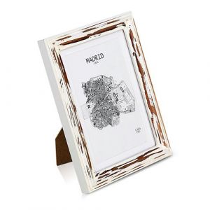 Cadre photo - Blumfeldt Casa chic Lancaster - rectangulaire 17 x 12 cm - bois - Marron