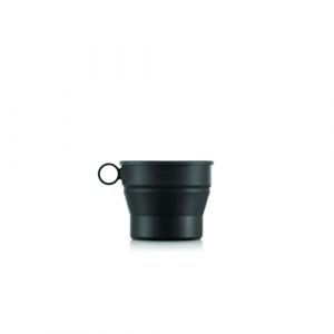Bodum Gobelet de voyage rétractable Bistro avec couvercle 300 ml Noir - Couleur Noir - Taille TS