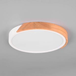 Reality Leuchten Plafonnier LED Jano, &Oslash; 31,5 cm, 3 000 K, blanc