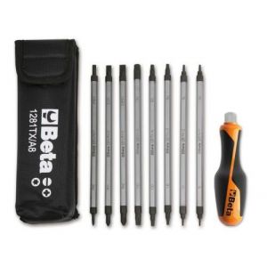 Beta Trousse de 8 tournevis lames r&eacute;versibles et 1 accessoire 012810530