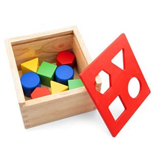 New Classic Toys Cube moulé de 24,5 cm en bois 9 pièces