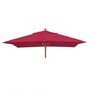 Toile pour parasol de gastronomie en bois MENDLER HWC-C57, 4x4m polyester 3kg bordeaux