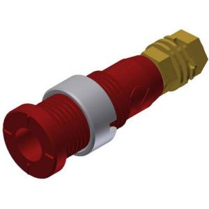 Image de SKS Hirschmann Douille banane Ø 2 mm MSEB 2600 G M3 Au 975454701 rouge 1 pc(s)