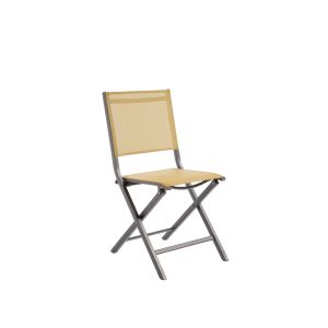 Image de PRGN Chaise pliante Graphite/Chine Moutarde T MA ameublement jardin extérieur maison