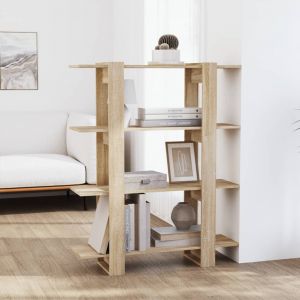 VidaXL Bibliothèque/Séparateur de pièce Chêne Sonoma 100x30x123,5 cm