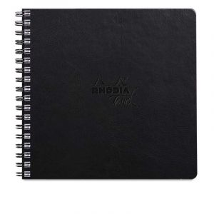 Rhodia Carnet Touch Mixte Média Paint'On, 21 cm x 21 cm, Bloc spiralé 1 côté, 250 g/m²