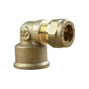 Arcanaute Coude bicone 1/2' (15/21) Femelle - Cuivre &Oslash;12