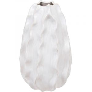 Atmosphera Vase Sandri blanc H25cm cr&eacute;ateur d'int&eacute;rieur