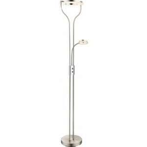 Globo Lighting Lampadaire nickel mat/chromé/acrylique satiné lampe flexo - DESTOCKTOO