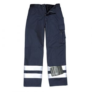 Image de Portwest Pantalon à genouilères Iona bandes réfléchissantes Marine Foncé M