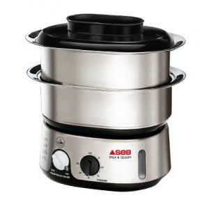 Image de Seb Simply Invent Inox V (VC112700) - Cuiseur vapeur 2 bols