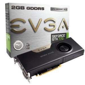 Image de Evga 02G-P4-2770-KR - Carte graphique GeForce GTX 770 2 Go GDDR5 PCI-E 3.0
