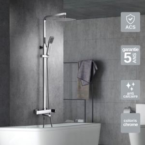Imex Products - Colonne de Douche et Baignoire anti-calcaire Chrome imex fiyi BDF016-B