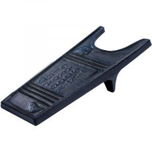 Relaxdays Tire-bottes en fonte, antique, antidérapant, H x L x P 7,5x29x12 cm, tire-bottes extérieur, gris-brun