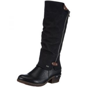 Rieker 93655-00, Bottes Cavalières femme, Noir, 38 EU (5 UK)