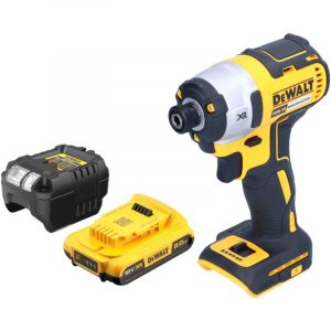 Dewalt Dcf 887 D1 Clé à choc sans fil 18 v 205 Nm 1/4'' Brushless + 1x batterie 2,0 Ah + chargeur