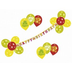 Amscan Jeu de décoration avec des ballons Joyeux anniversaire 23 pièces