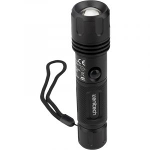 Zenitech Lampe torche LED rechargeable USB 160/500lm