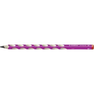 Stabilo 322/01-B - Crayon à papier d'apprentissage EASYgraph DROITIER, mine B, coloris rose