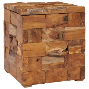 Image de VidaXL Tabouret de rangement Bois de teck massif