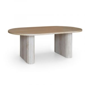Now's Home Table basse ovale en bois, quito