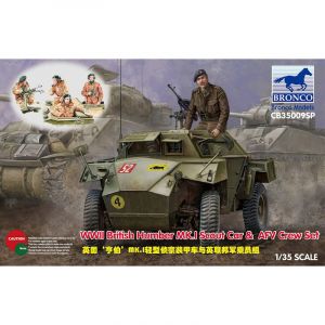 Image de Bronco Models CB35009SP - Maquette militaire WWII British Humber MK.I Scout Car & AFV Crew Set