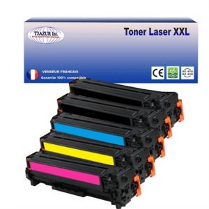 T3Azur 5 Toners Lasers compatibles pour imprimante HP Color LaserJet Pro MFP M281fdn T3AZUR