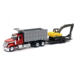 New Ray Camion de collection 1/43&deg; International Lonestar Benne + Bulldozer