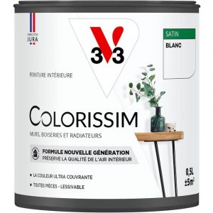 V33 Peinture Colorissim satin Blanc 0L5