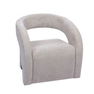 Amadeus Fauteuil Barney gris clair - Gris - Tissu