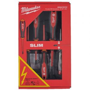 Milwaukee Coffret de 7 tournevis &eacute;lectricien isol&eacute;