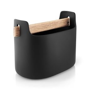 Eva Solo Bac de rangement Toolbox / L 19 x H 15 cm - Céramique & chêne noir,bois naturel en céramique