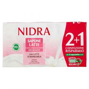 Nidra Saponelatte delicato - 3 saponette