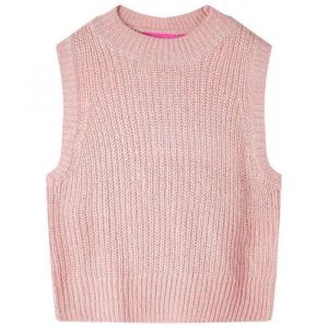 VidaXL Gilet Pull-Over Tricot&eacute; Pour Enfants Rose Clair 104