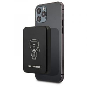 Karl Lagerfeld Batterie externe inductive avec MagSafe 3000 mAh Noir