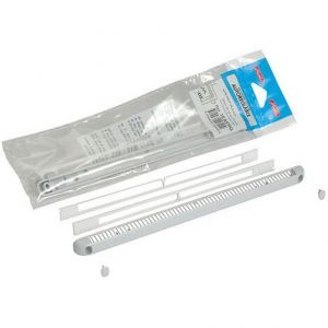 Anjos ventilation Kit entrée d'air autoréglable VM-G30CEA 30m³ Déflecteur+régulateur+4 vis+4 cache vis - Gris - 0807GR